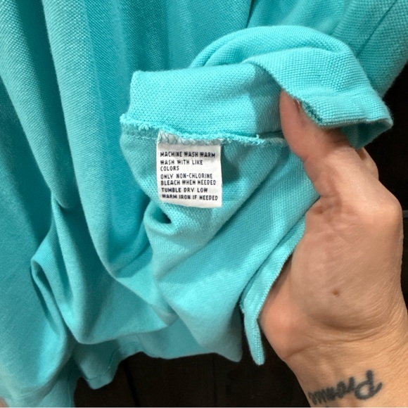 Ralph Lauren Men's Turquoise Polo Shirt - Picture 4 of 4